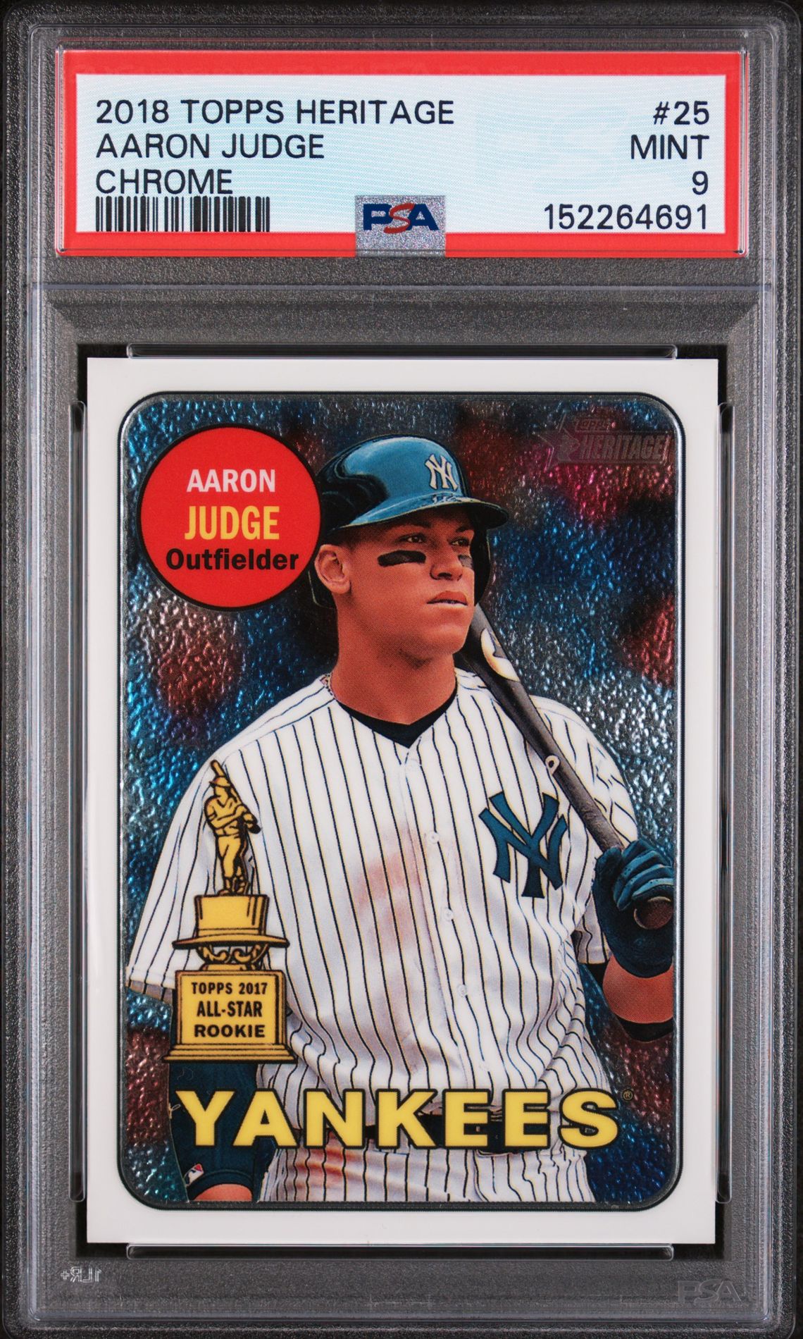 2018 Topps TOPPS HERITAGE Chrome #25 Aaron Judge front
