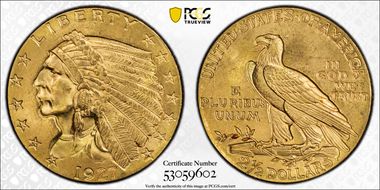 1927 $2.50 MS64+ 