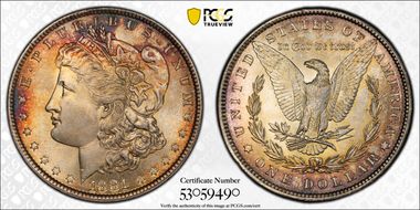 1881 $1 MS67