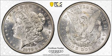 1879-S $1 VAM 39, Rev. of 1878 MS61