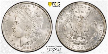 1889 $1 MS66