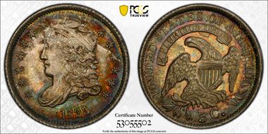 1835 H10C Small Date, Large 5C MS66