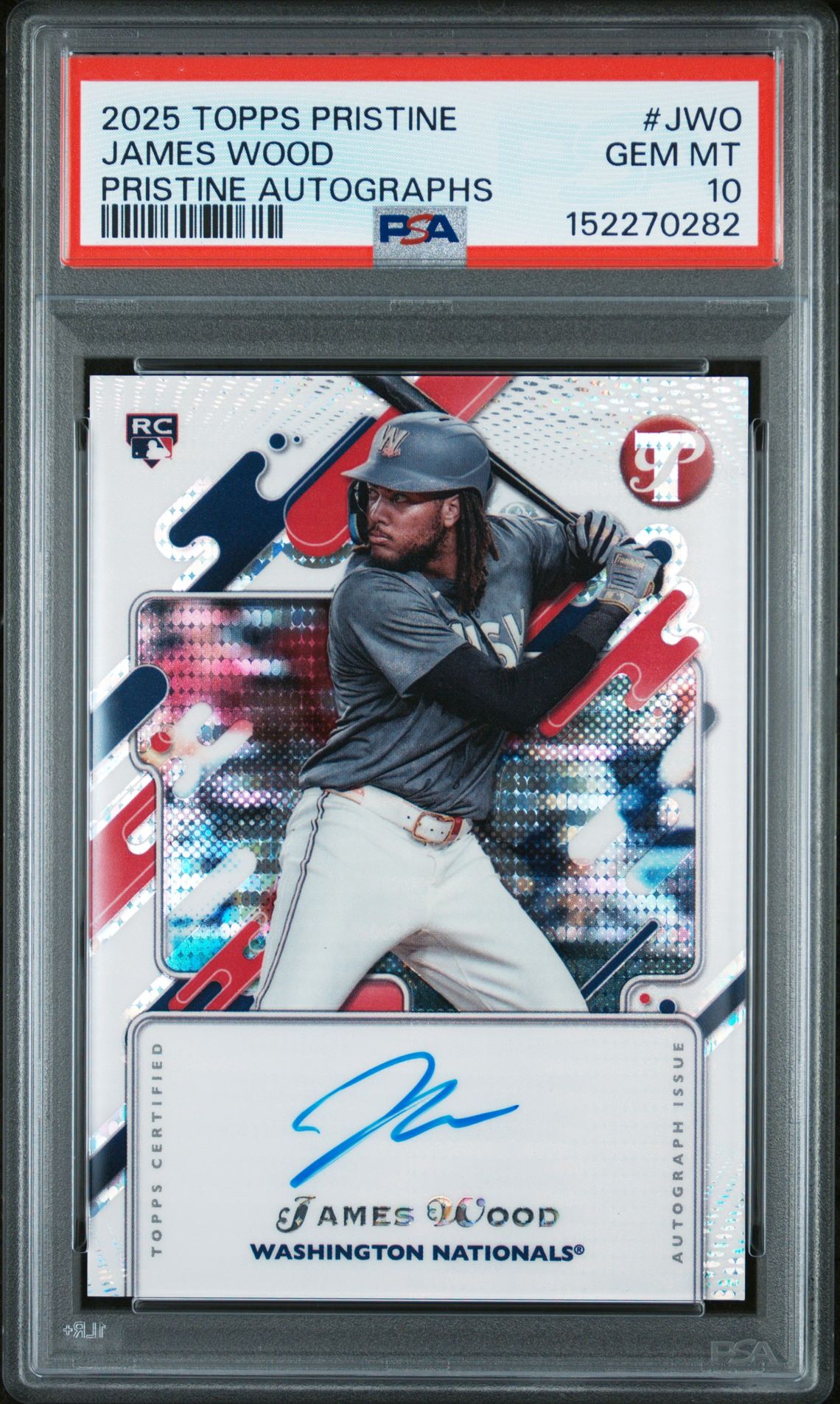 2025 Topps TOPPS PRISTINE PRISTINE AUTOGRAPHS #JWO James Wood front
