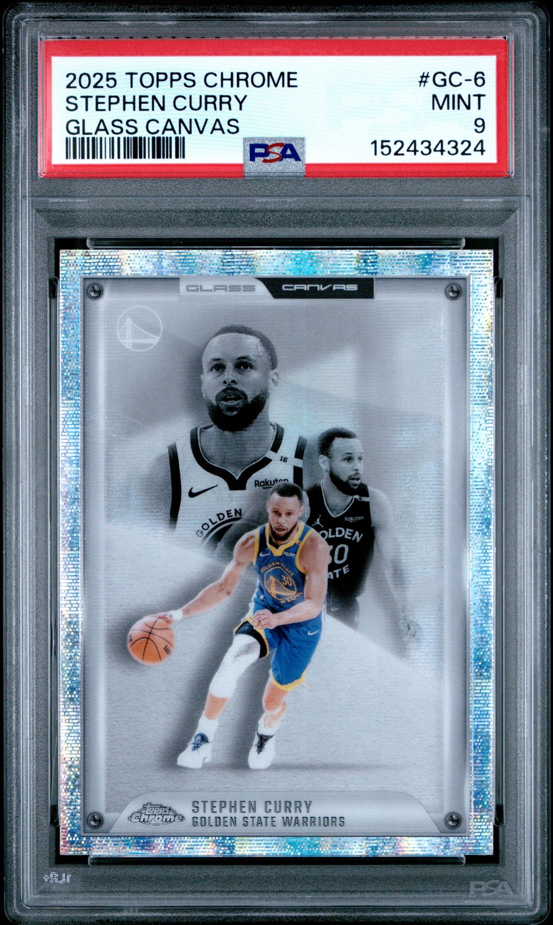 2025 Topps TOPPS CHROME GLASS CANVAS #GC-6 Stephen Curry front
