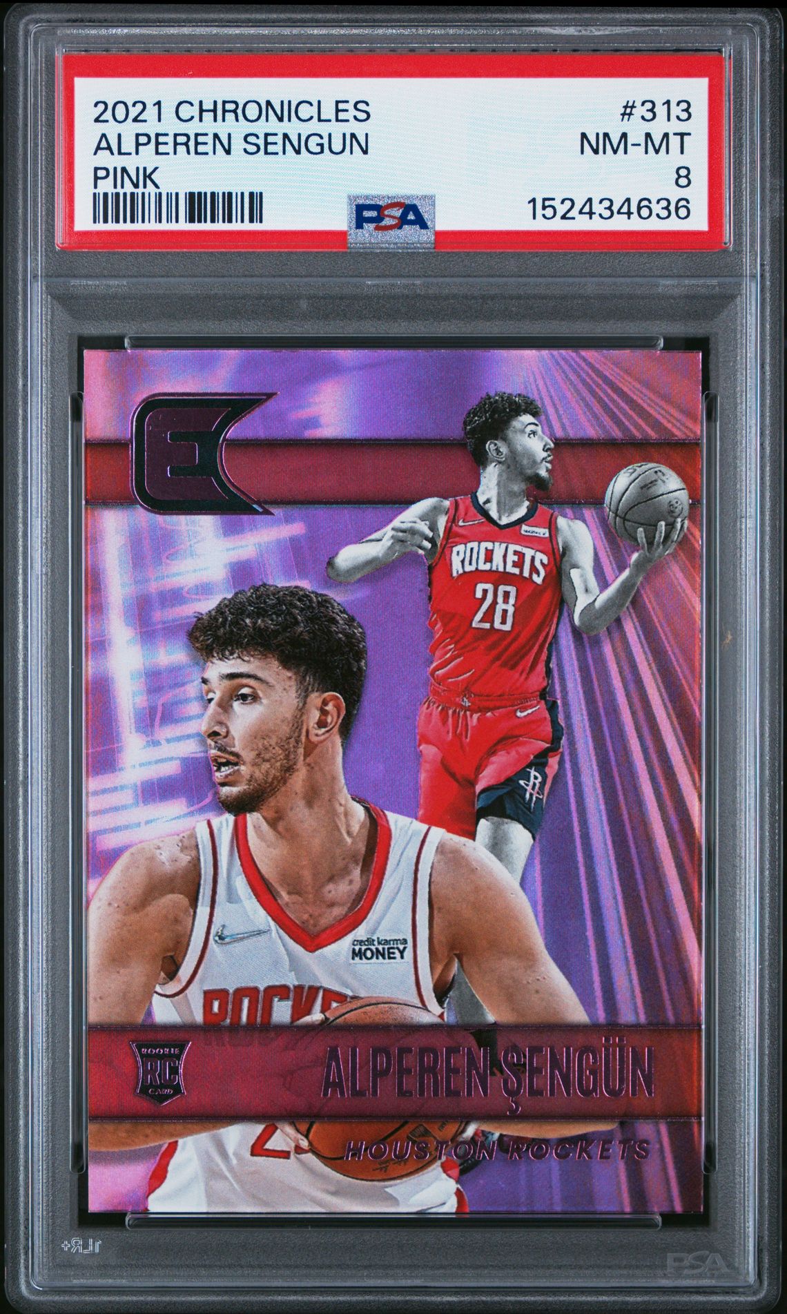 2021 Panini PANINI CHRONICLES PINK #313 Alperen Sengun front