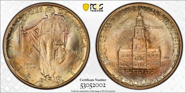 1926 $2.50 Sesquicentennial MS66+
