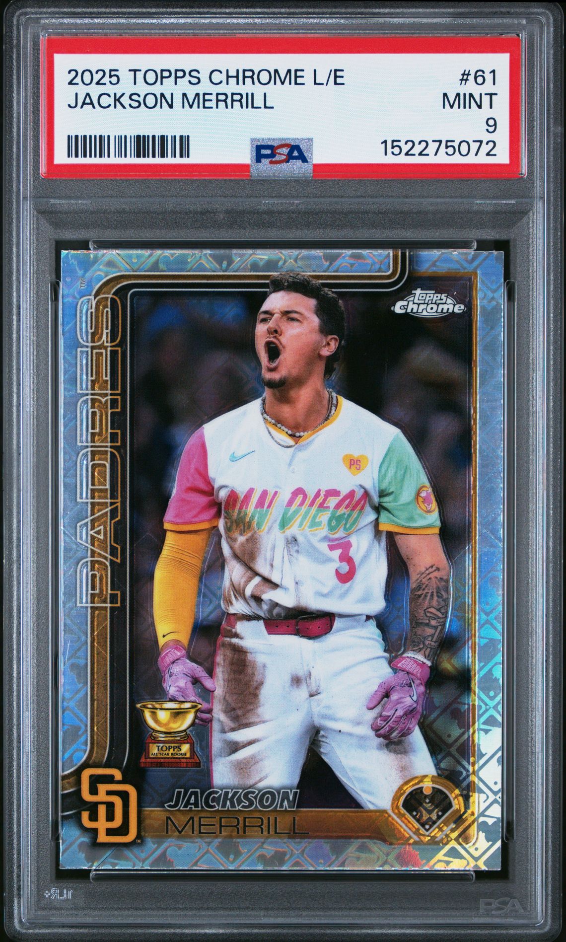2025 Topps TOPPS CHROME LOGOFRACTOR EDITION Jackson Merrill front