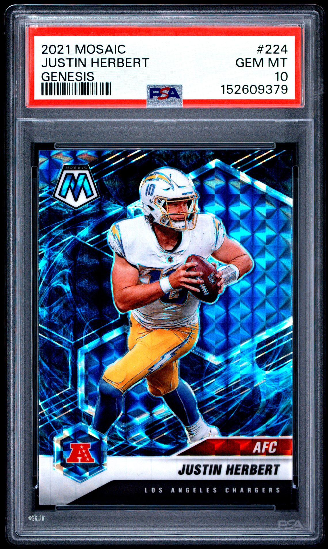 2021 Panini PANINI MOSAIC GENESIS #224 Justin Herbert front