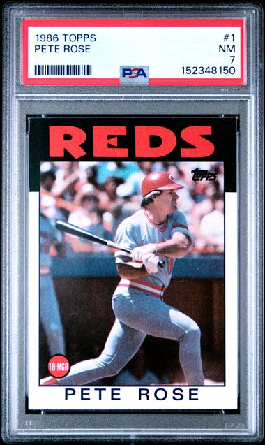 1986 Topps #1 Pete Rose front