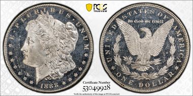 1888 $1 MS65DMPL