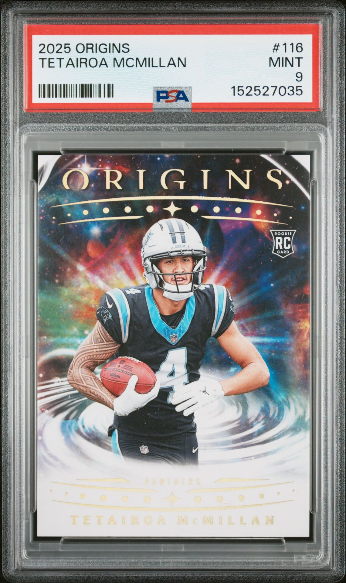 2025 Panini Origins Tetairoa Mcmillan #116 Mint 9 front
