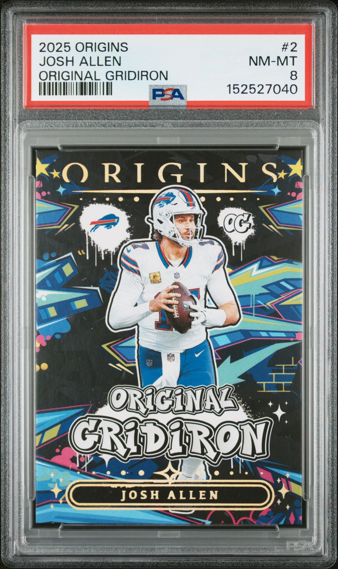 2025 Panini Origins Original Gridiron Josh Allen #2 Nm-Mt 8 front