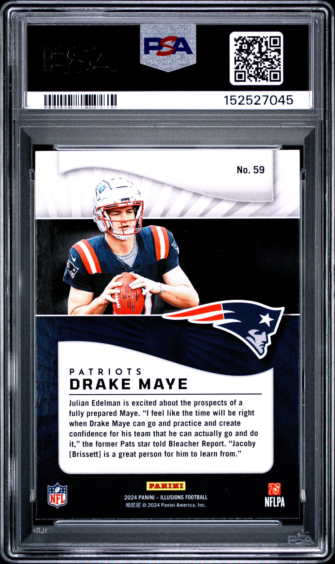 2024 Panini Illusions Drake Maye #59 (Retail) Nm-Mt 8 back