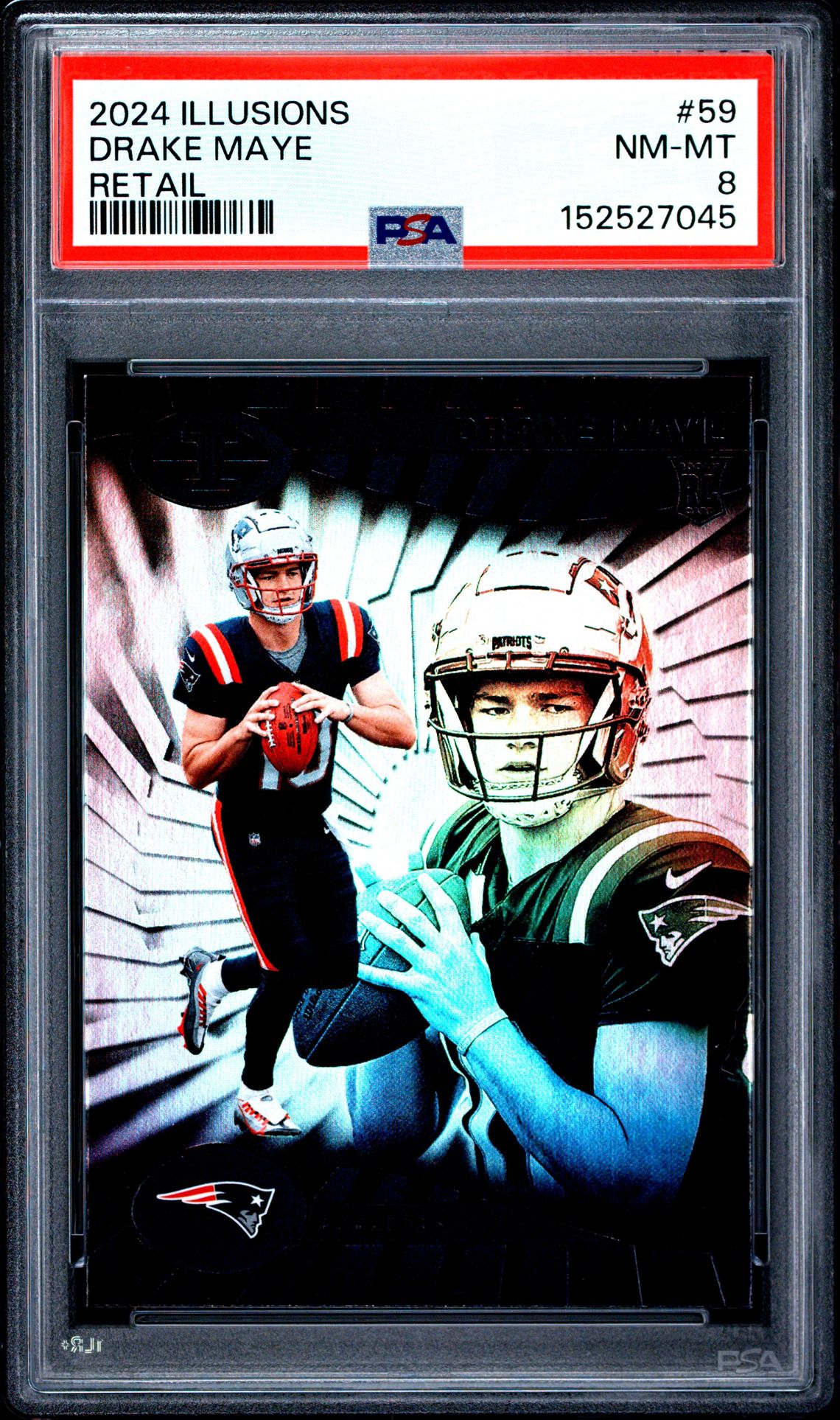 2024 Panini Illusions Drake Maye #59 (Retail) Nm-Mt 8 front