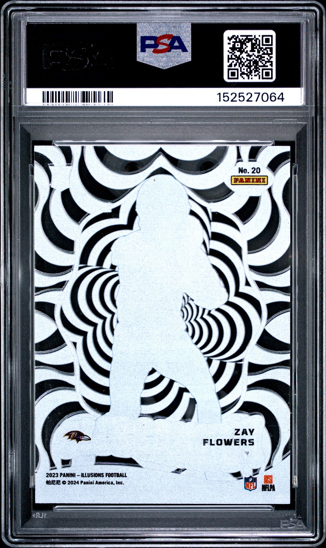 2023 Panini Illusions Funkadelic Zay Flowers #20 Gem Mt 10 back
