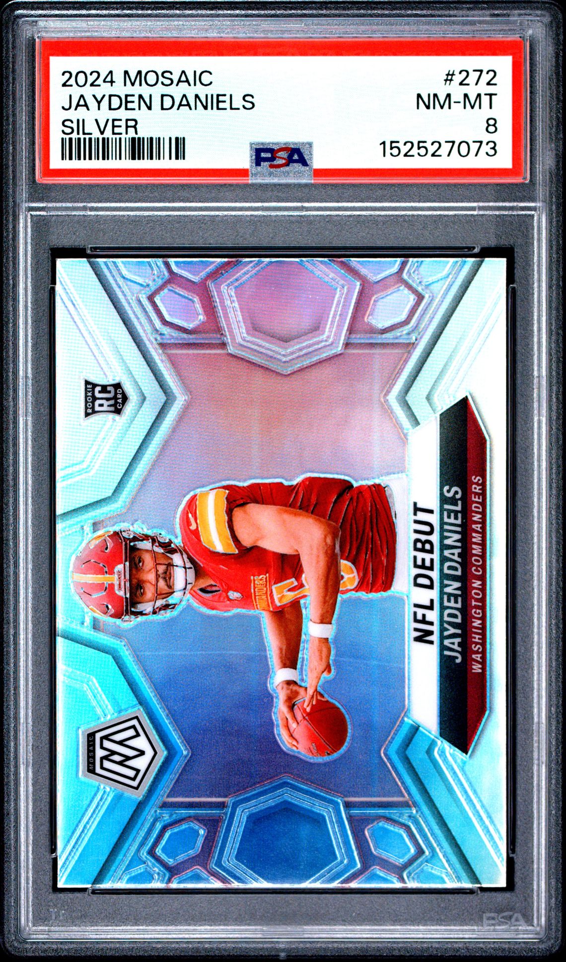 2024 Panini Mosaic Jayden Daniels #272 (Silver) Nm-Mt 8 front
