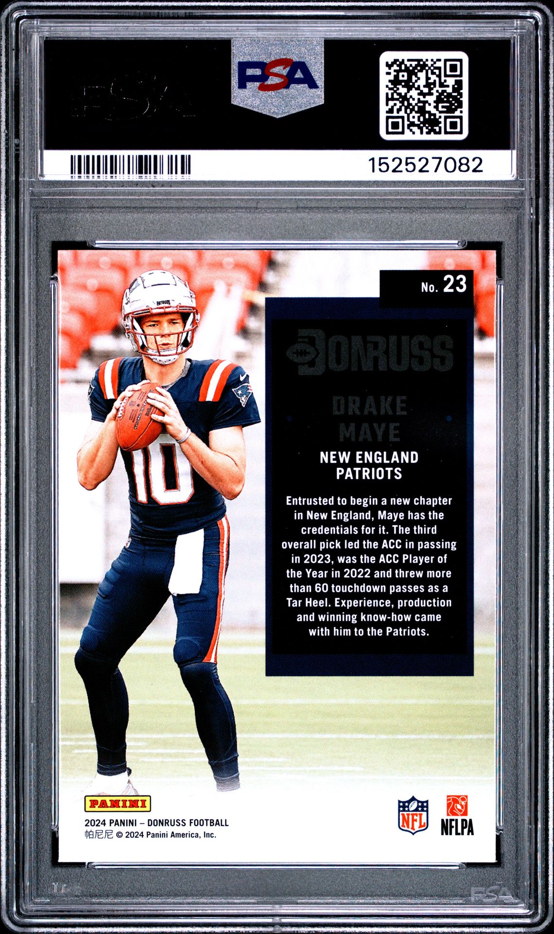 2024 Panini Donruss Retro 1994 Drake Maye #23 Mint 9 back
