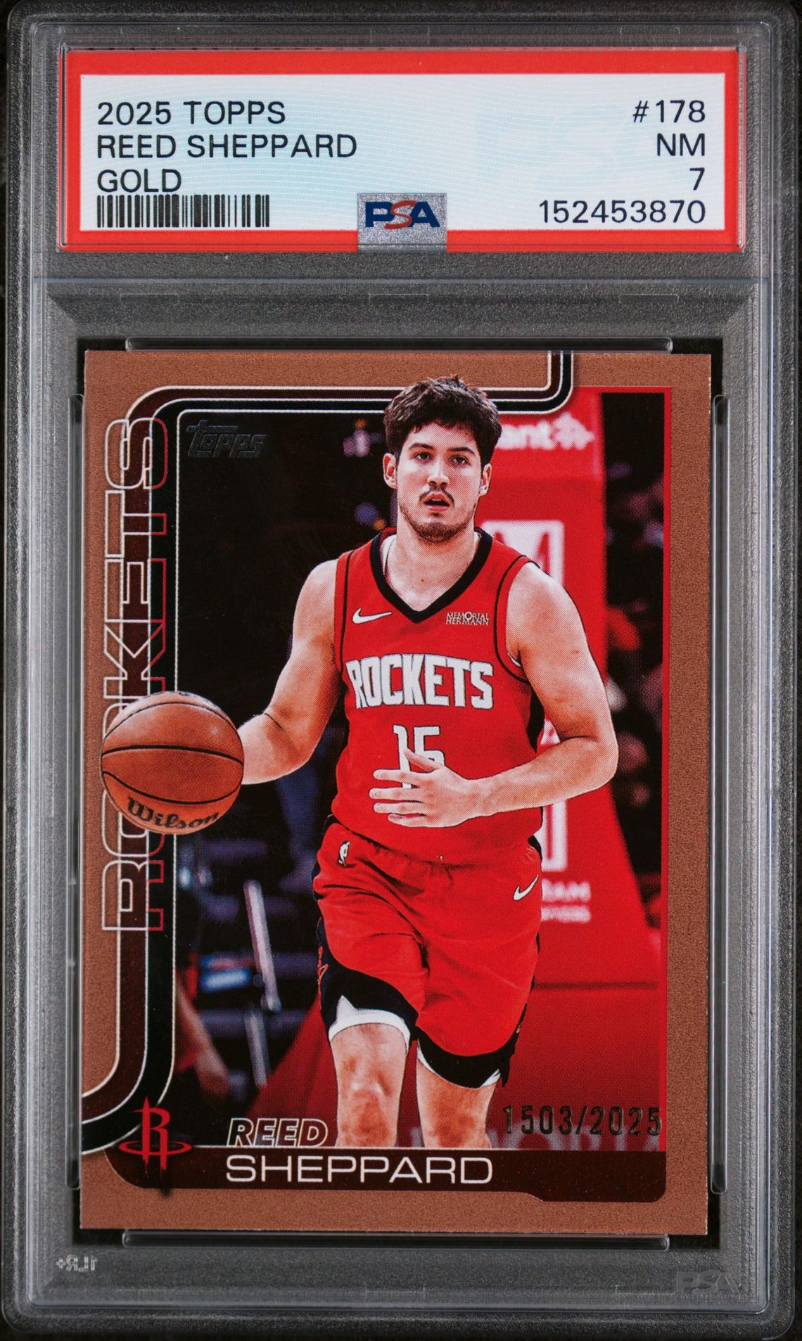 2025 Topps TOPPS Gold Reed Sheppard front