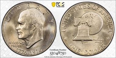 1976 $1 Type 2 MS66