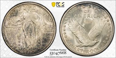 1917-S 25C Type 1 MS67FH