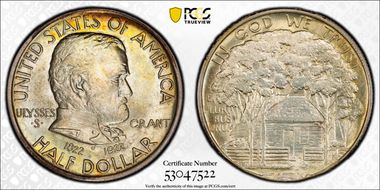 1922 50C Grant MS66+