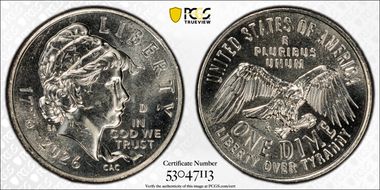 2026-D 10C Emerging Liberty MS66