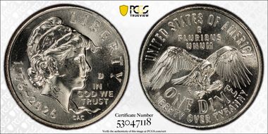 2026-D 10C Emerging Liberty MS67