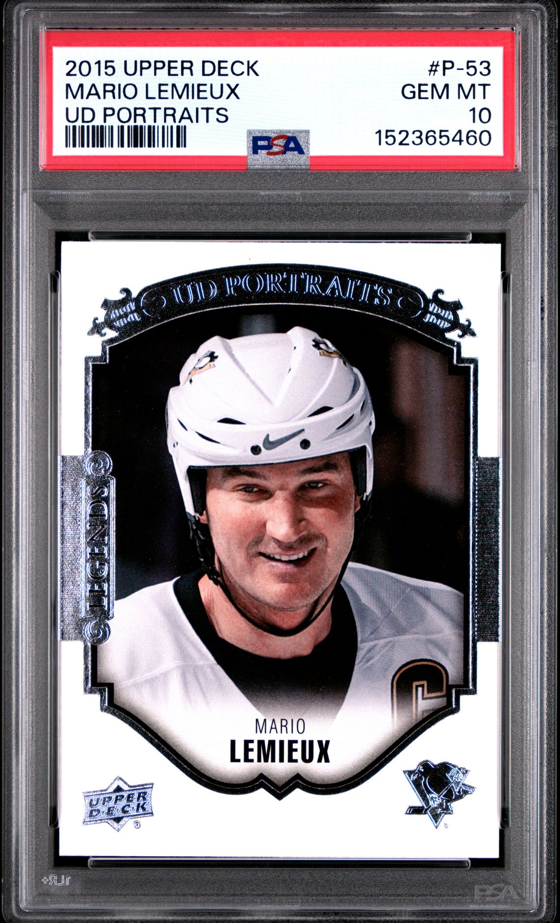 2015 Upper Deck UPPER DECK UD PORTRAITS #P-53 Mario Lemieux front