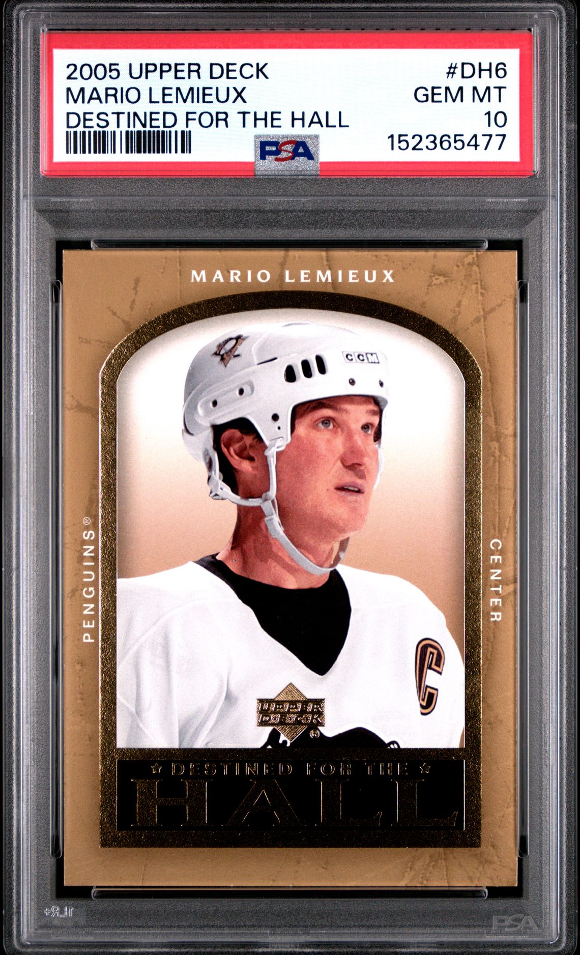 2005 Upper Deck UPPER DECK DESTINED FOR THE HALL #DH6 Mario Lemieux front