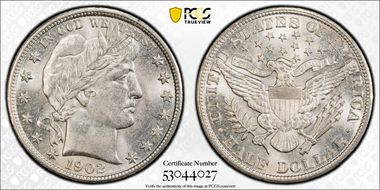 1902 50C MS65