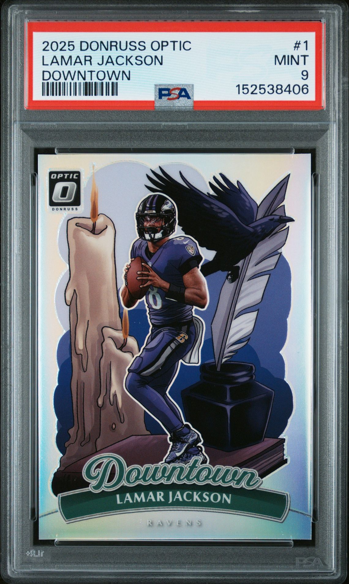 2025 Panini Donruss Optic #1 Lamar Jackson front