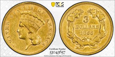 1855 $3 N1