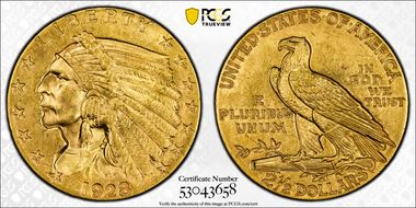 1928 $2.50 MS63