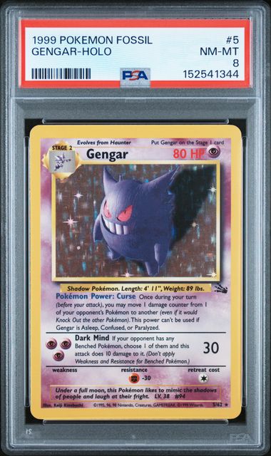Pokemon Holo Gengar front