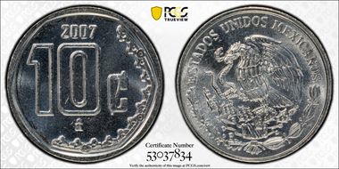 2007-Mo 10C MS67