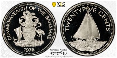 1976-FM 25C Nickel PR69DCAM