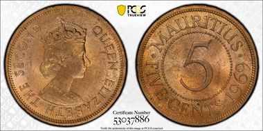1969 5C MS64RB