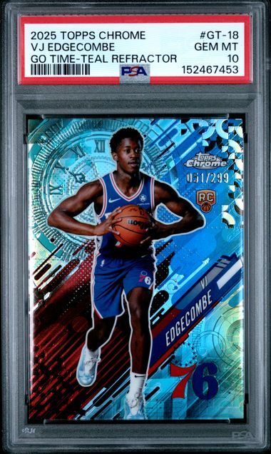 2025 Topps Topps Chrome Refractor #GT-18 Vj Edgecombe Go front