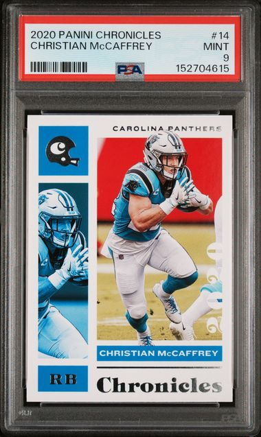 2020 Panini Chronicles #14 Christian McCaffrey front