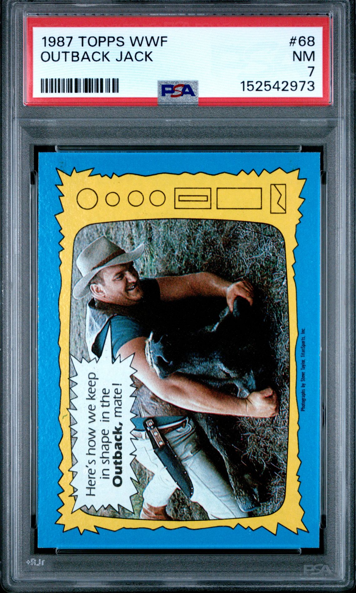 1987 Topps TOPPS WWF #68 Outback Jack front