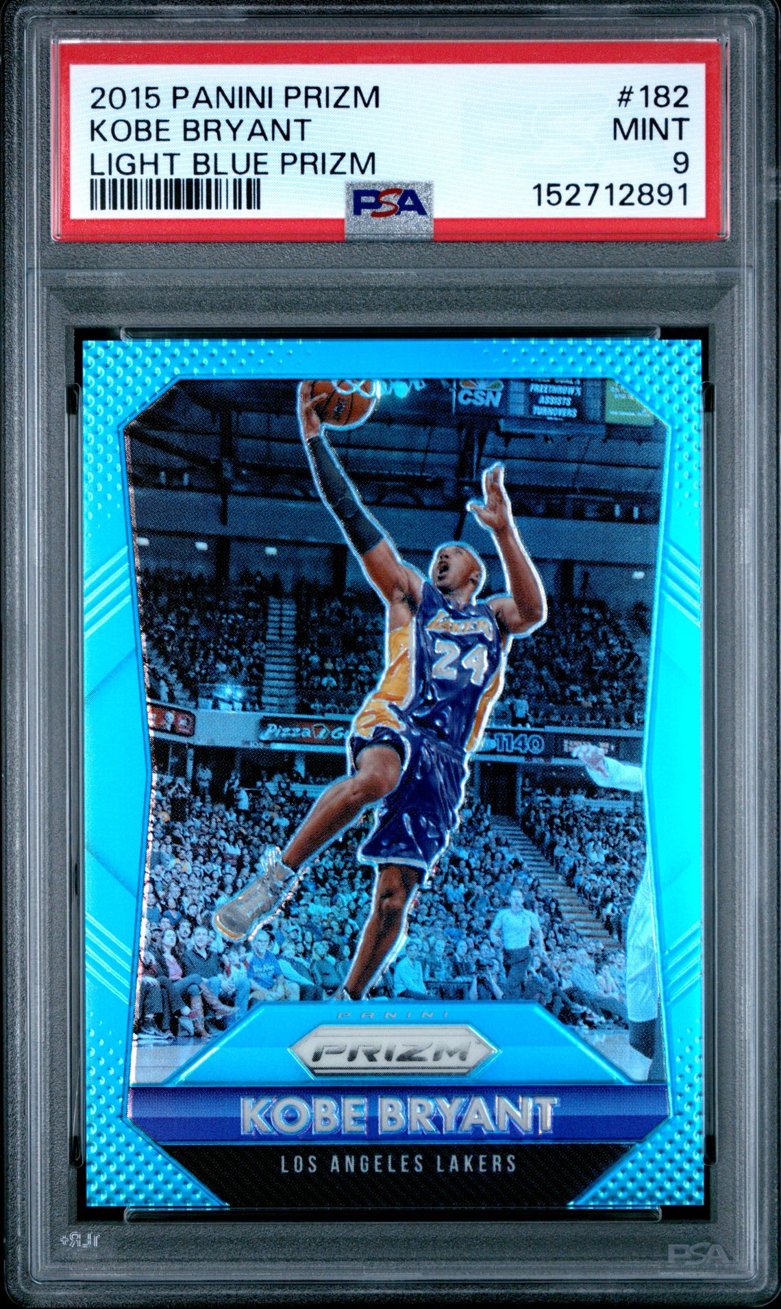 2015 Panini PANINI PRIZM LIGHT BLUE PRIZM #182 Kobe Bryant front