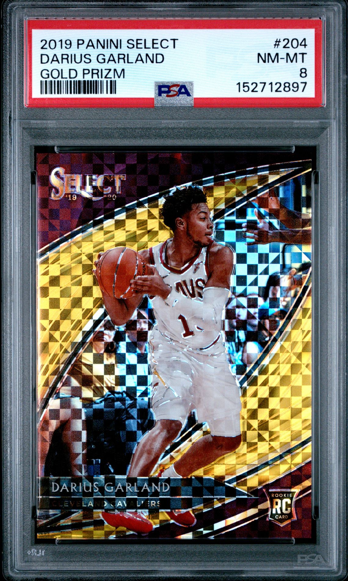 2019 Panini PANINI SELECT GOLD PRIZM #204 Darius Garland front