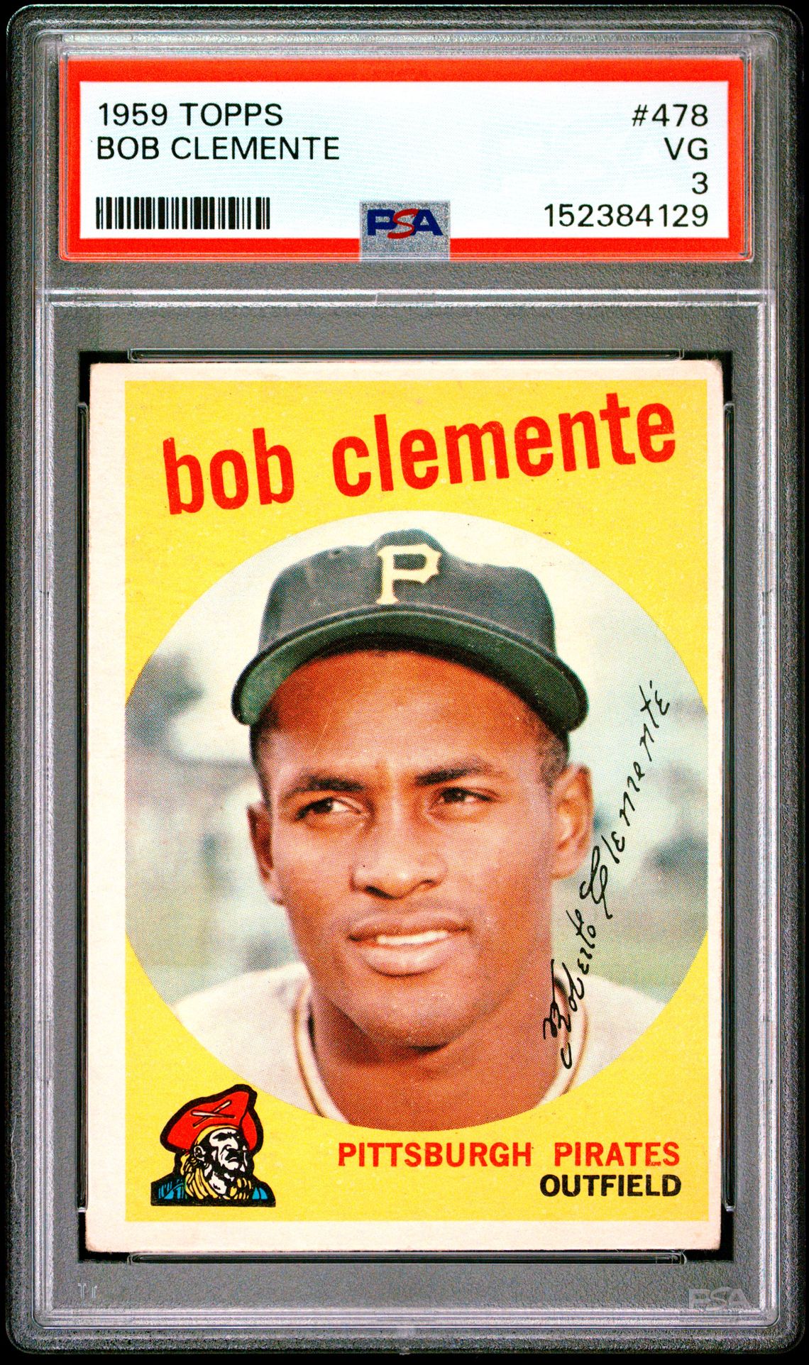 1959 Topps #478 Bob Clemente front