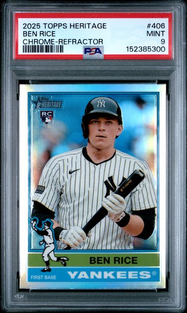 2025 Topps Topps Heritage Refractor #406 Ben Rice front