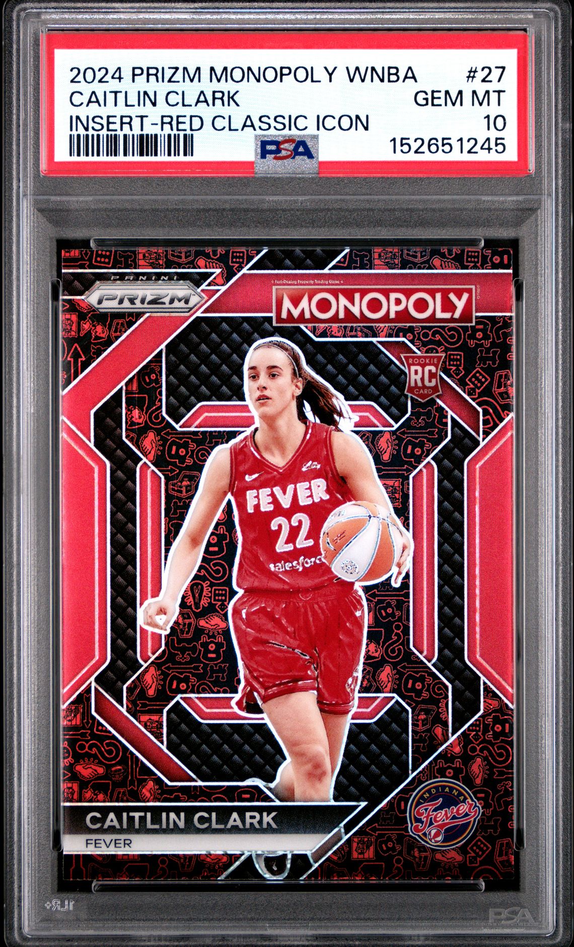 2024 Panini PANINI PRIZM MONOPOLY WNBA INSERT #27 Caitlin Clark front