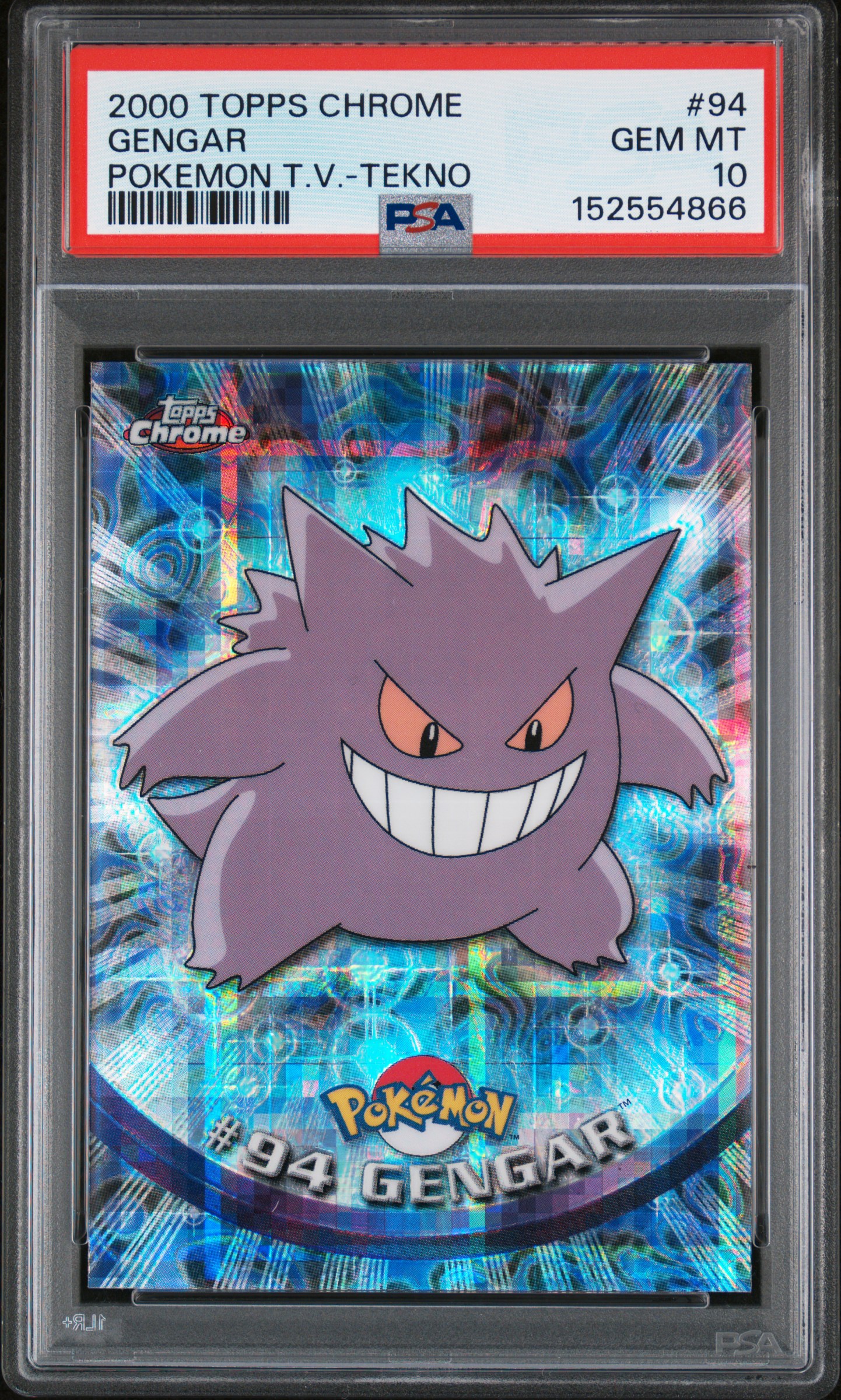 2000 Topps Chrome TOPPS CHROME POKEMON T.V. TEKNO #94 Gengar front