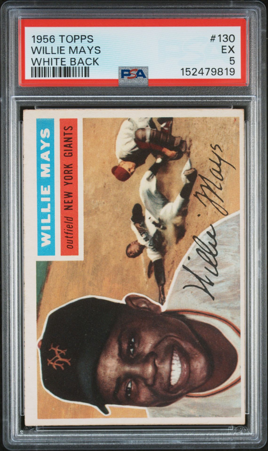 1956 Topps TOPPS White #130 Willie Mays front