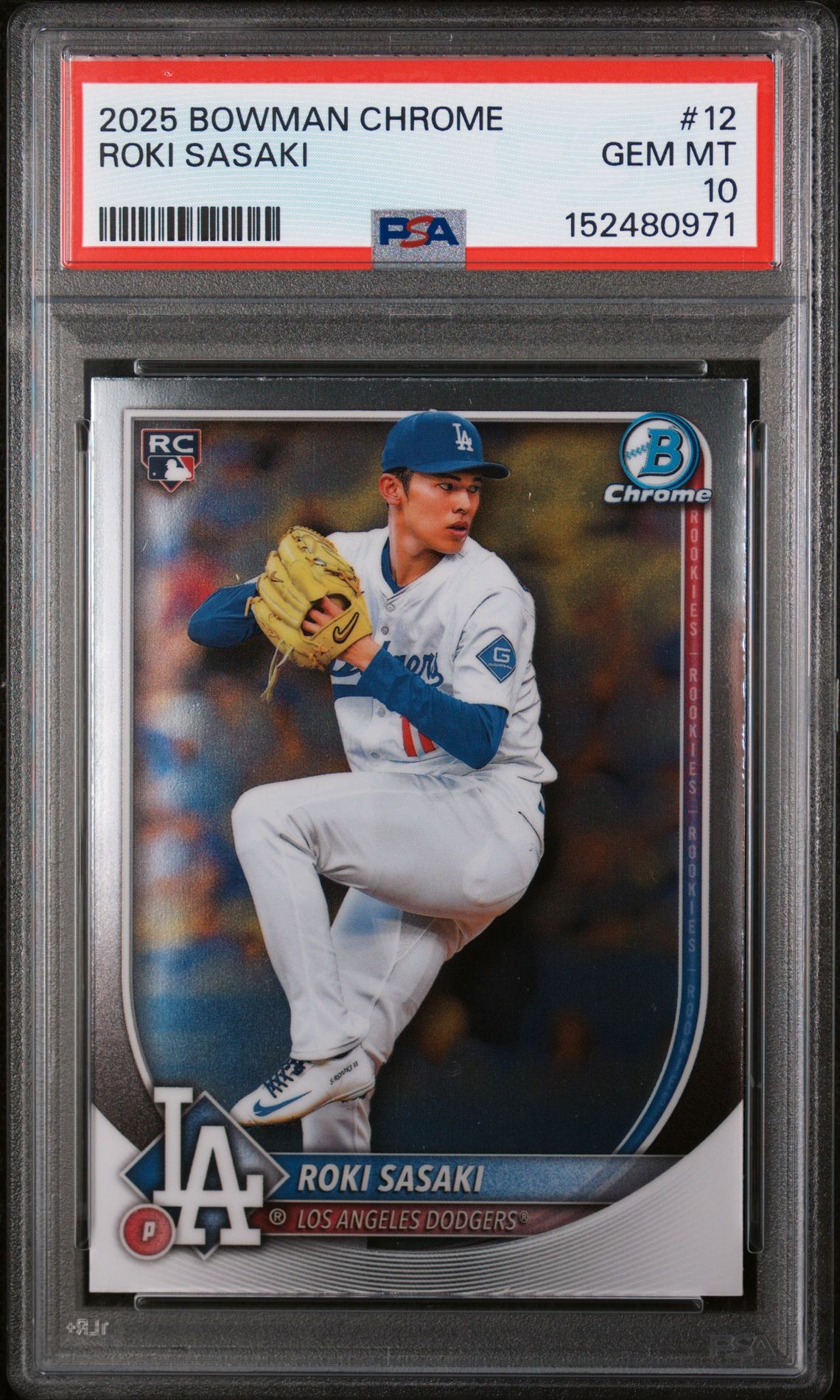2025 Bowman BOWMAN CHROME #12 Roki Sasaki front