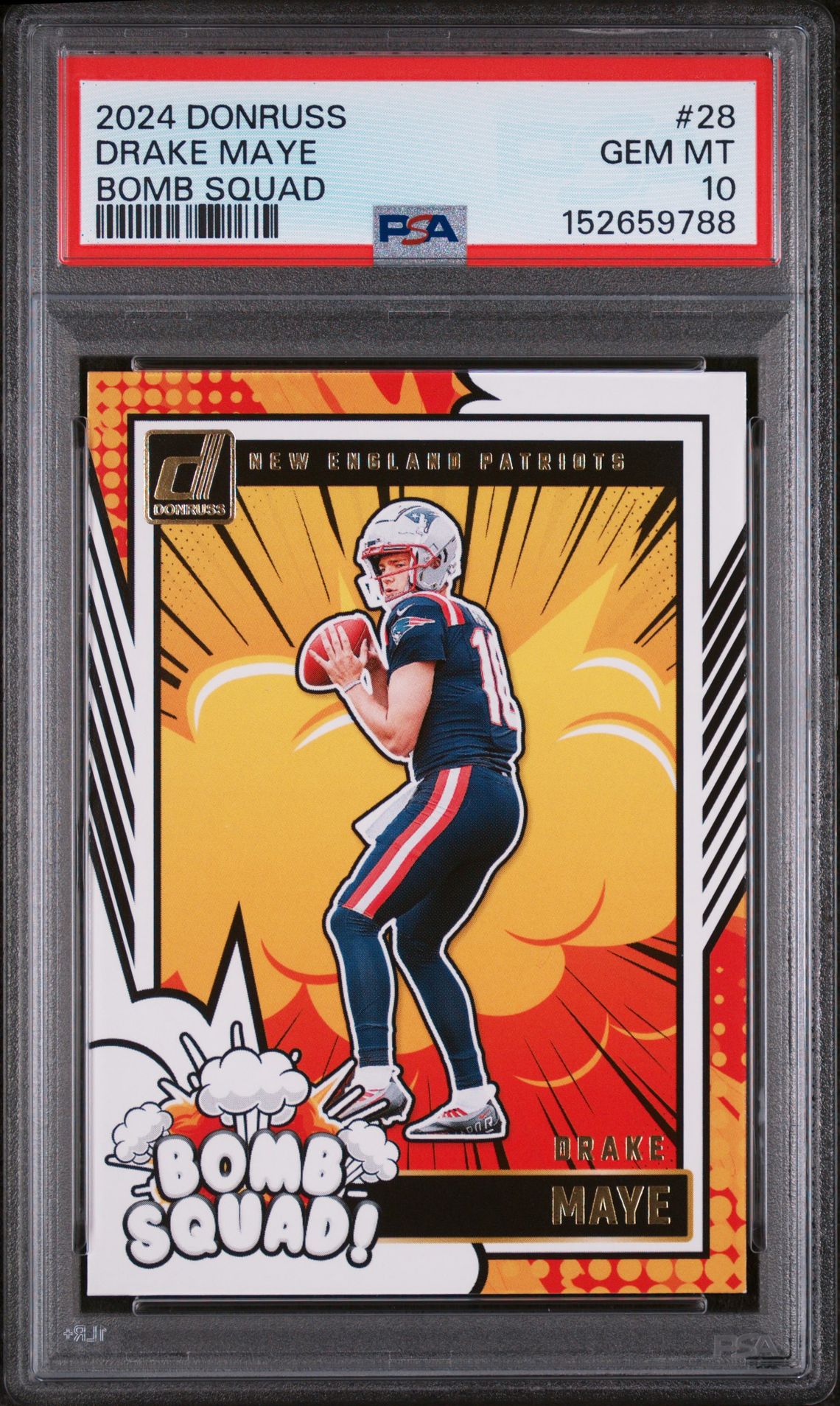 2024 Panini PANINI DONRUSS BOMB SQUAD #28 Drake Maye front