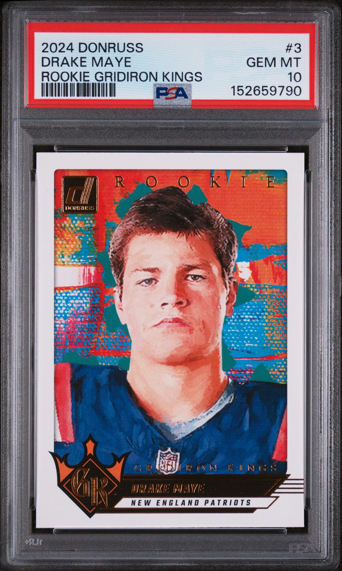 2024 Panini PANINI DONRUSS ROOKIE GRIDIRON KINGS #3 Drake Maye front